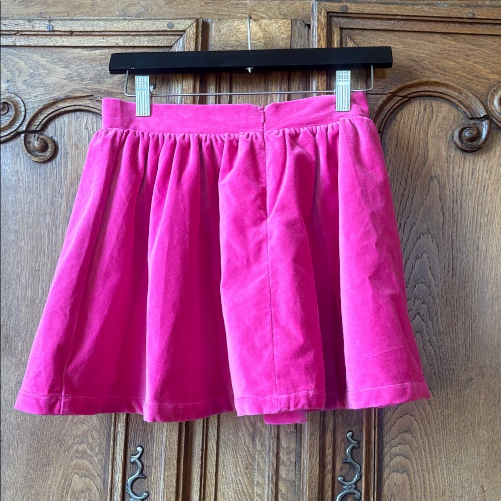 LuLu BeBe Girls Velvet Party Skirt - Pink - Picture 6 of 9